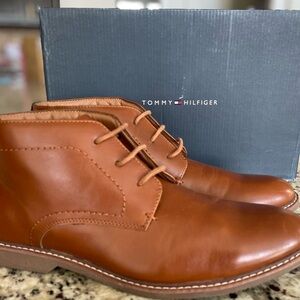 Tommy Hilfiger Men's Brown Leather Boots